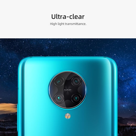 CaseUp Xiaomi Poco F2 Pro Camera Lens Protector Şeffaf 5
